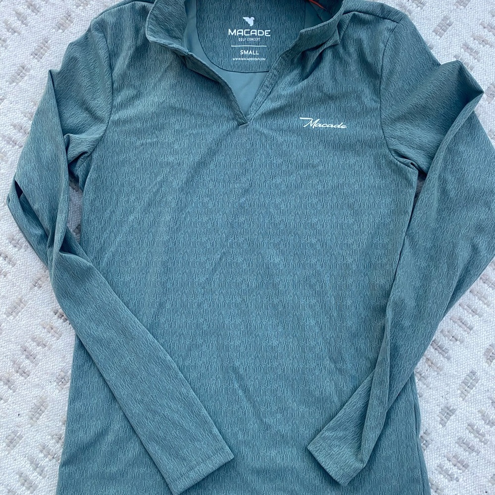 Macade Greenish Long Sleeve Top